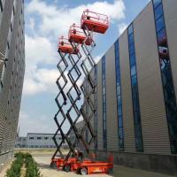 China Convenient and Affordable self propelled aerial lift electric scissor lift trailer factory