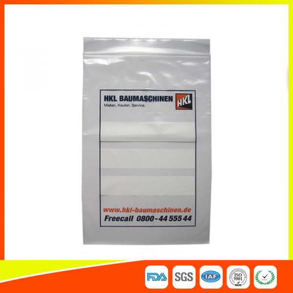 Quality Reclosable Transparent Zip Lock Poly Bags For Industrial Packaging Customized Printed for sale