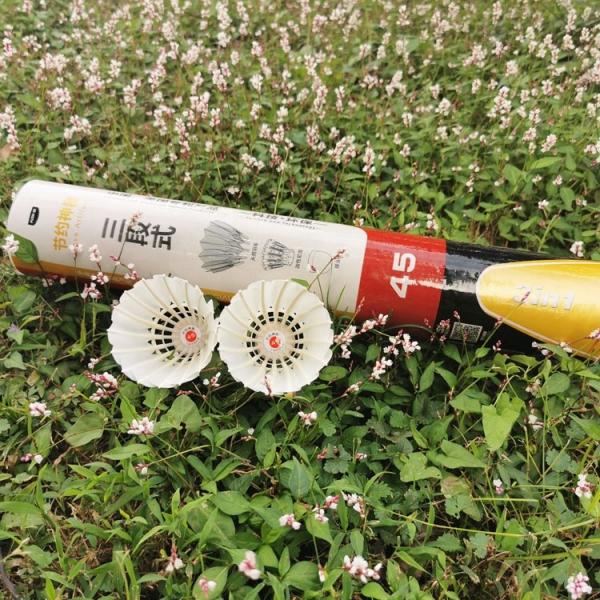 Quality 3in1 Flex Goose Feather Hybrid Shuttlecock Badminton Outdoor Gym Training for sale