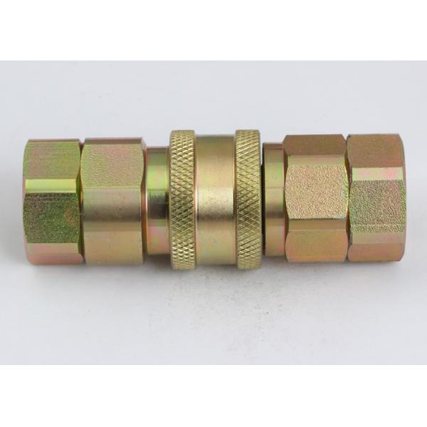 Quality Chrome Three Hydraulic Quick Connect Couplings ,  LSQ-S9 Close Type Quick Disconnect Coupling for sale