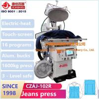 China Jeans Jacket Steam Pressing Machine Touch Screen Plc Ironing Equipment factory