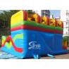 China Commercial Use Outdoor Cross Rainbow Inflatable Fun City For Sale Made Of Top Quality Pvc Tarpaulin factory