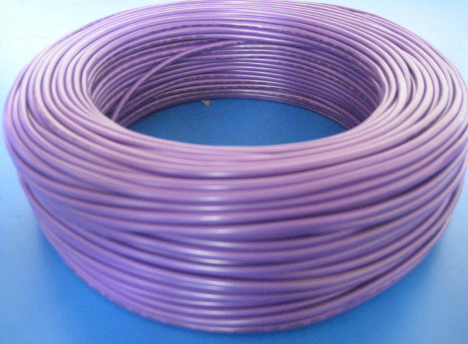 Quality Purple Flexible PVC Tubing Flame Resistance Wire Insulation Protection for sale