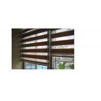 China Manual 100% polyester zebra roller blinds for windows with aluminum headrail,toprail for sale