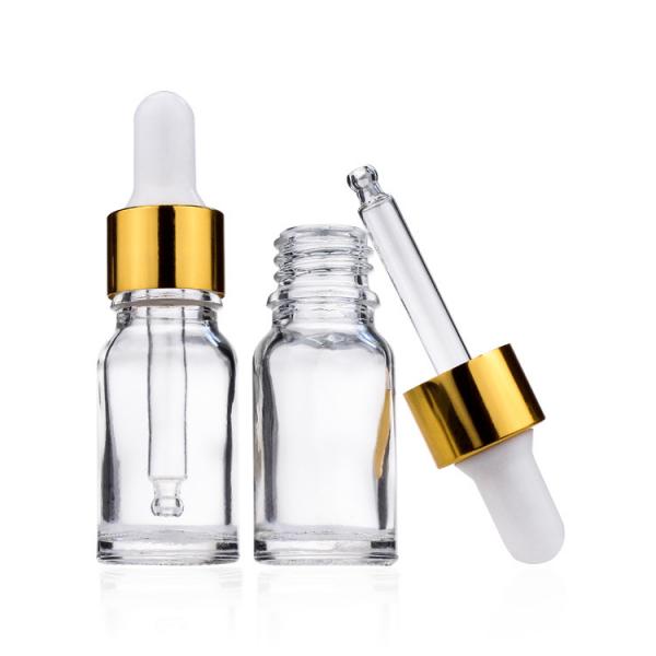 Quality 10ml Transparent Bottle For Essential Oil With Glass Dropper Manufacturers Hot for sale