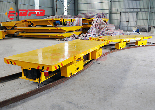 Quality 20t Capacity  Large Bearing Steel Industry Warehouse Work Battery Transfer Cart For Material Handling for sale
