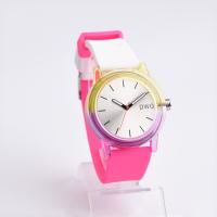China Logo Embossed Silicone Sports Watch Girls Wristwatch For School Gift factory