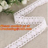 China 50 YARDS COTTON LACE fabric lace ribbon lace trim, SOFT COTTON, CLUNY CROC factory