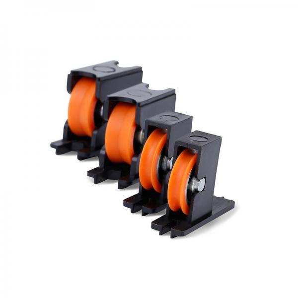 Quality Rust Proof Sliding Nylon Door Rollers With Double Pulley Nylon Material ODM for sale