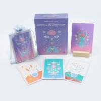 China Custom Printed Girlish Lovely Oracle Tarot Cards With Bag Printing French Romantic Tarot Cards factory