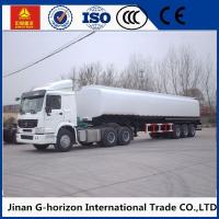 China 8X4 Oil Tank Truck Trailer / Fuel Tank Semi Trailer Q325 Steel Material factory
