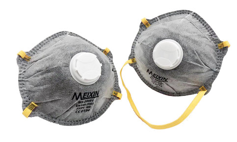 Quality Polypropylene Carbon Filter Dust Mask Lightweight With Two Head - Straps for sale