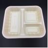 China 3 Compartment Plastic Packaging Box Food Tray Take Away Salad Food Container Tray Plastic Disposable Food Container factory