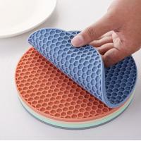 China Food Safe Silicone Rubber Table Mat Heat Resistant Silicone Bowl Mat Placemat factory