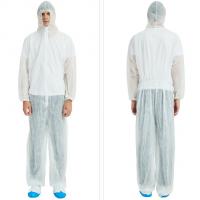 China SMS Anti Bacterial Disposable Protective Wear Waterproof Protective Coverall Wear For Hospital factory