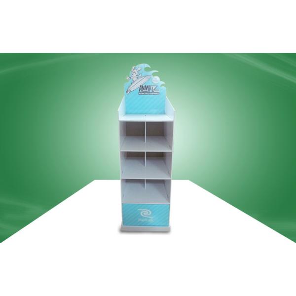 Quality Four Shelves Cardboard Floor Displays for sale