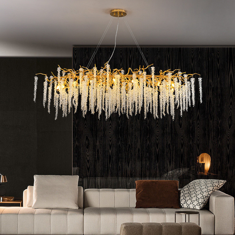 China G9 Modern Lobby Chandelier Crystal Grand Hospitality Chandeliers Energy Saving factory