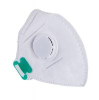 China White Anti Dust Asbestos Removal Foldable Face Mask Respirator With Valve CE Certified factory