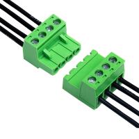 China Green Color PCB Terminal Block Connector Wire XK2EDGA 5.08MM Pitch for sale