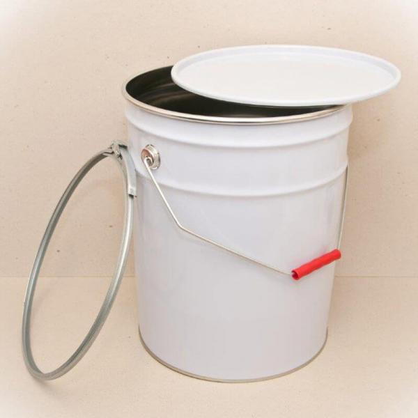 Quality 18 Liter Airtight Seal Metal Bucket Of Grease UN Rated For Safe Storage for sale