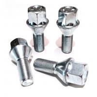 China Solid Zinc Coated Wheel Lug Bolts 17 Mm Hex With 60 Degree Taper Seat factory