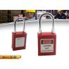 China ZC-G01 Red Short Shackle Safety Lockout Padlock , ABS Body Steel Shackle factory