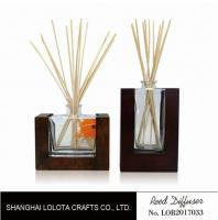 China Wooden Bottom Based Aroma Reed Diffuser , Home Scent Reed Diffuser Certificate factory