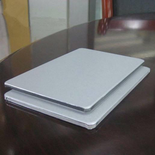 Quality Brushed Silver AA5005 1000mm PVDF Aluminum Composite Panel for sale