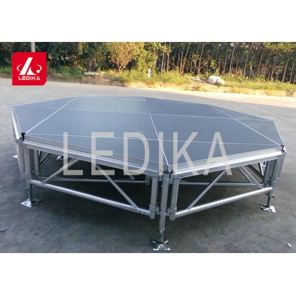 Quality Sturdy Aluminum Indoor Show Stage Platform Disassemble Stable 0.8 - 1.2m for sale