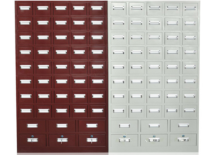 China Antique Chinese Medicine Cabinet , Metal Pharmacy Cabinet 0.6-1.5mm Thickness factory