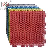 Quality 1000 Pieces Interlocking PP Tiles For Badminton Court Carton Package for sale