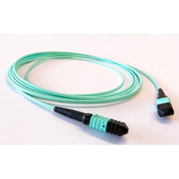 Quality Data Center 8 Fibers OM3 MTP MPO Patch Cord for sale