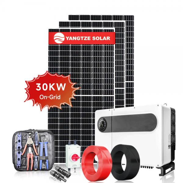 Quality Home On Grid Solar System Kit Inverter 30kw for Commercial Residential for sale