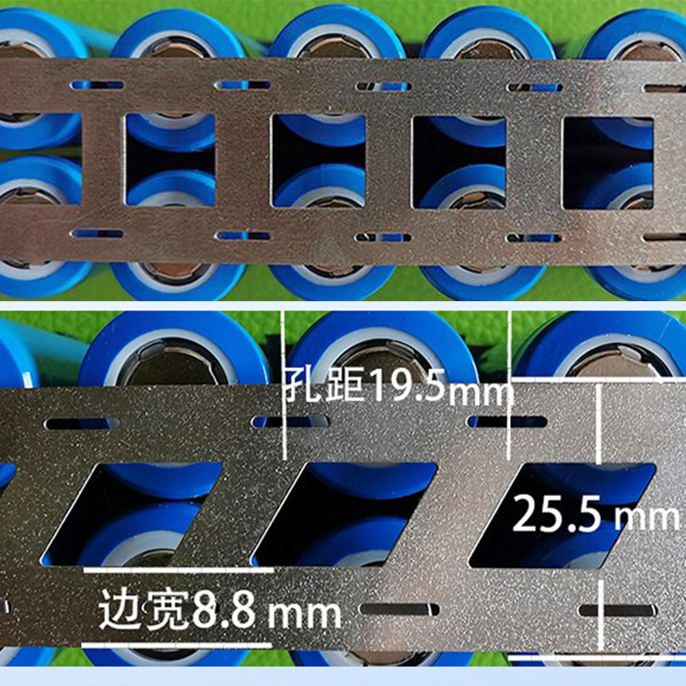 China Customized Thickness Battery Tab Connectors 18.5 Hole Spacing factory