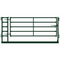 China Green Portable Livestock Fence Panels , Sheep / Goat Corral Panel With Gate factory