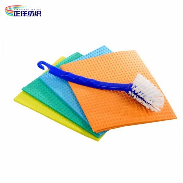 Quality Absorbent Cellulose Disposable Cleaning Cloth 17X19CM Kitchen Dish Cleaning for sale