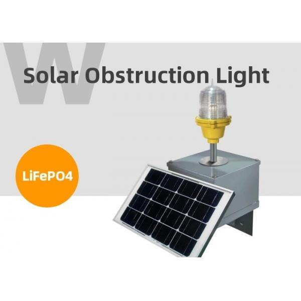 Quality Low Intensity Steady Burning Aviation Obstruction Light Solar Powered FAA L810 for sale