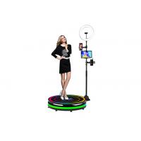 China Strip Light 360 Camera Booth 360 Photo Spinner Machine With Led Ring Light factory