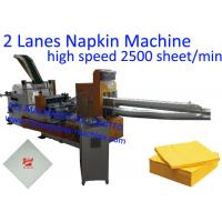 China 2 Lanes 300x300mm Napkin Paper Making Machine factory