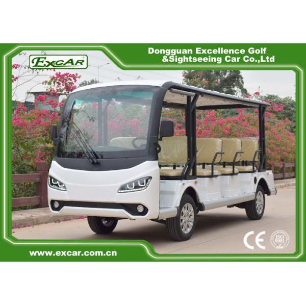 Quality Silver 11 Seater Electric Sightseeing Bus 7.5KW KDS Motor 1 Year Warranty for sale