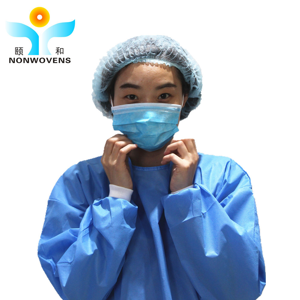 China Sterile Medical Operating Room Gown With Elastic Knitted Cuff 30-50gsm For Hospital factory