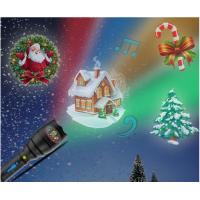 China Christmas Indoor Super Bright LED Flashlight , Handheld Projector Black Blue factory