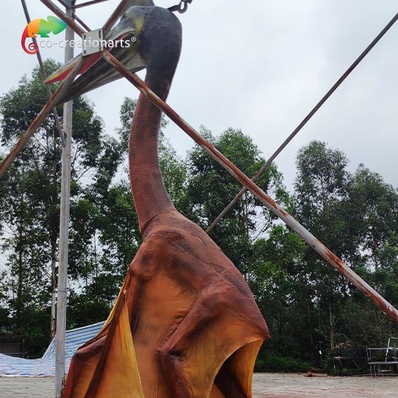 Quality 4M Height Giant Animatronic Simulation Quetzalcoatlus Dinosaur Model For Outdoor for sale