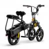 China 48V 8AH 350W Dual Battery Powered Tricycle For Adults Aluminium Alloy Frame factory