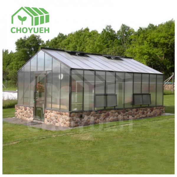 Quality HDG Commercial Polycarbonate Greenhouse Kits Fire Resistance for sale