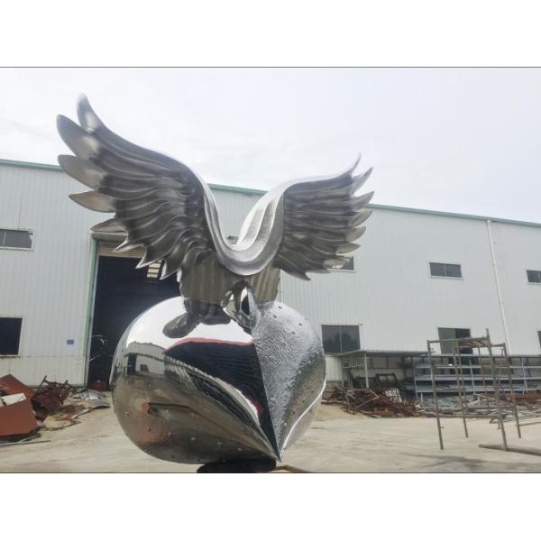 Quality Customized Stainless Steel Garden Sculptures , Abstract Metal Art Sculptures for sale