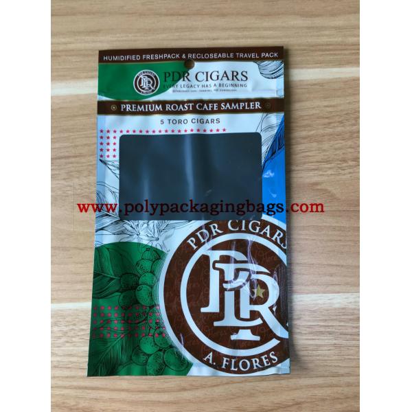 Quality Display Box Green Printed BOPP Cigar Humidor Bags for sale