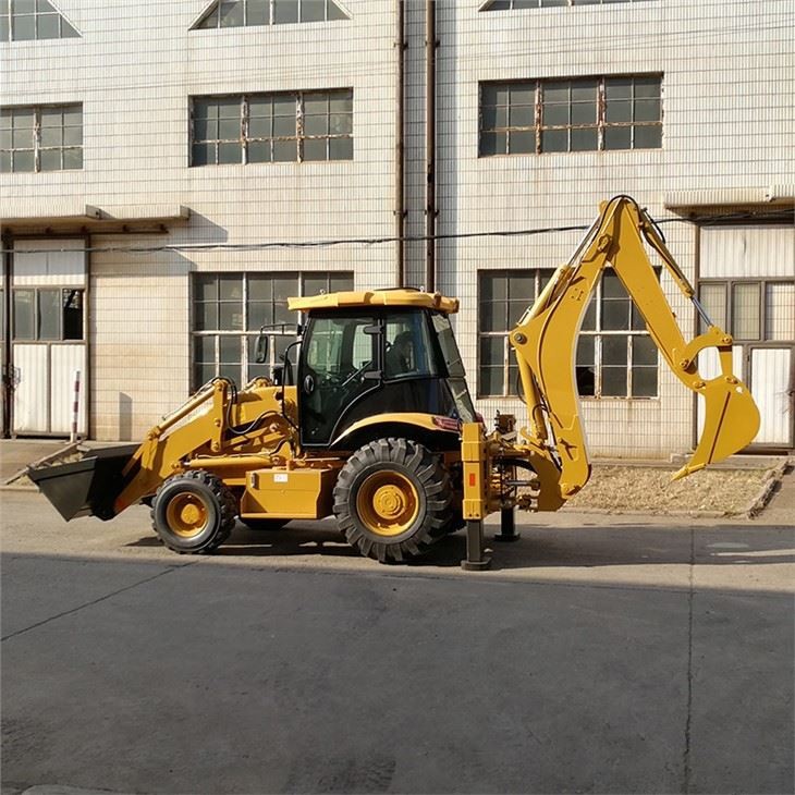 China 4 Wheel Drive Backhoe Loader Equipped With Hydraulic Breaking Hammer factory
