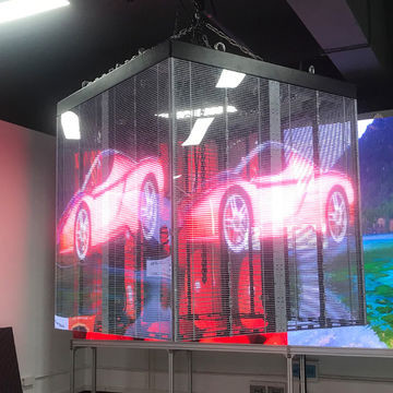 Quality Glass Indoor Transparent Flexible LED Display Practical For Advertising for sale