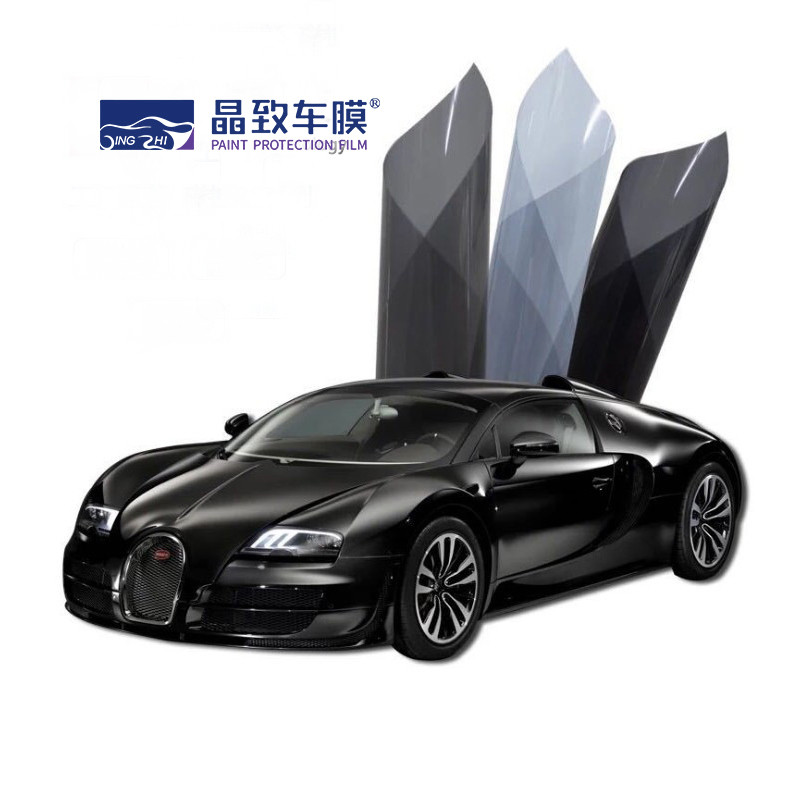 China Self Adhesive Lifetime Car Windows Tint For Glare Reduction And Window Position factory